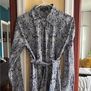 Brooks Brothers x Liberty shirt dress with belt